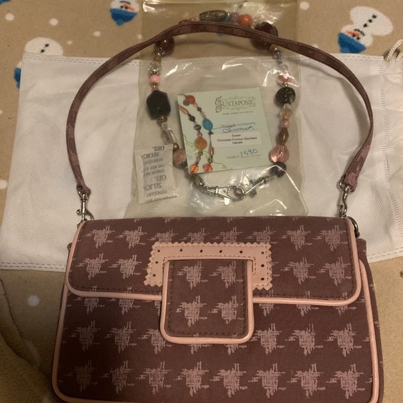 JUXTAPOSIE Handbag/Purse & Wallet Set, Interchangeable Straps Made in Uganda - Picture 2 of 11